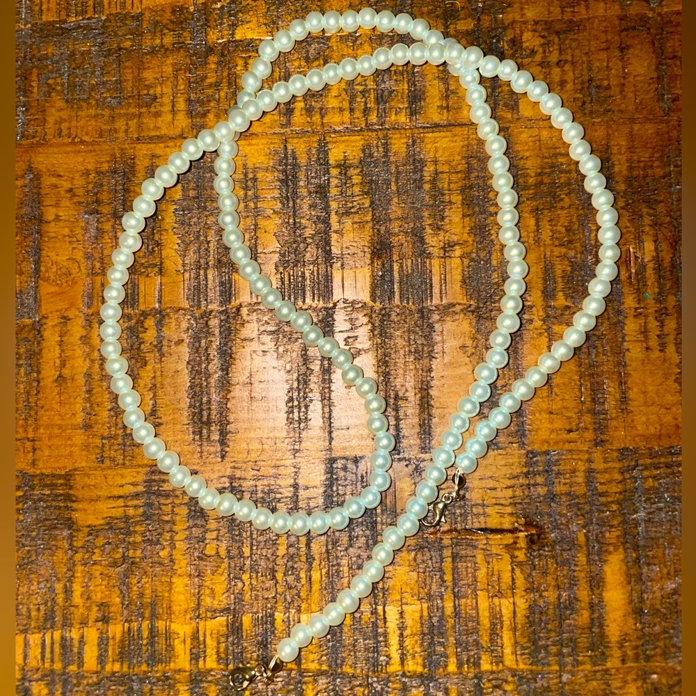 Pearl Double Clasp Necklace